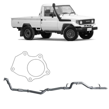 Redback Extreme Duty Exhaust for Toyota Landcruiser 78 Series (01/1990 - 01/2007), Toyota Landcruiser 75 Series (03/1990 - 11/1999) - Brixton 4x4 - Buy Online Now!